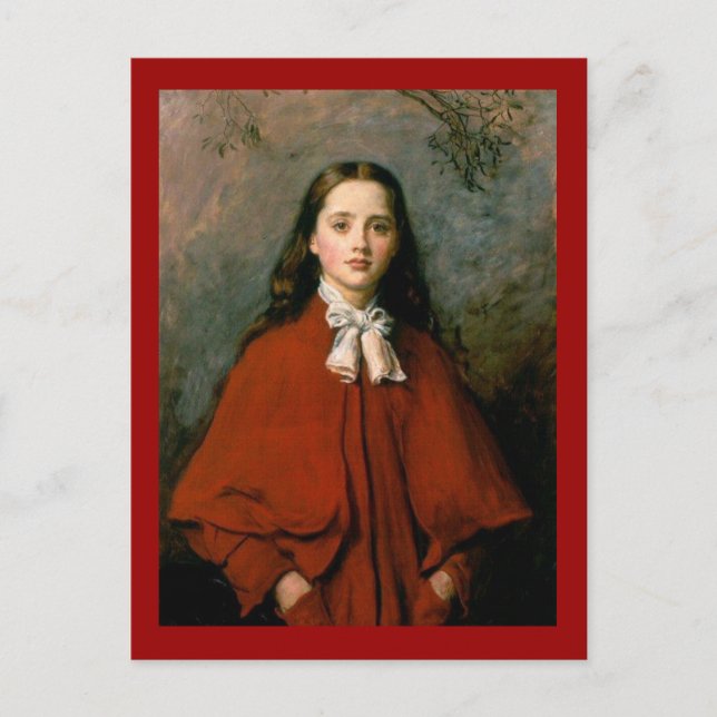 Bright Eyes von Sir John Everett Millais Postkarte (Vorderseite)