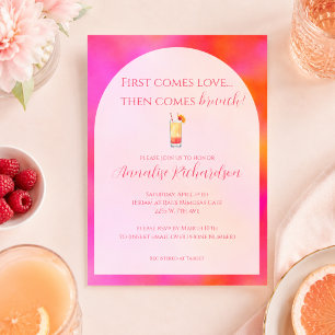 Bright farbenfrohe Bridal Brunch Einladung
