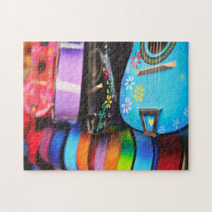 Bright Festive Musical Gitarren Puzzle