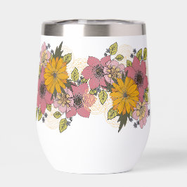 Bright Floral Bouquet Tumbler