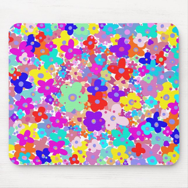 Bright Floral Mousepad (Vorne)
