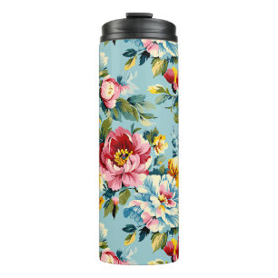 Bright Floral Thermosbecher