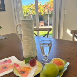 Bright Floral Watercolor Napkin Serviette