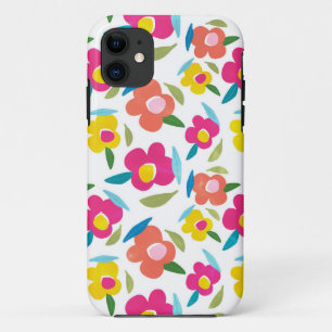 Bright Florals auf Weiß Case-Mate iPhone Hülle
