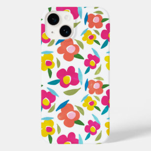 Bright Florals auf Weiß Case-Mate iPhone 14 Hülle