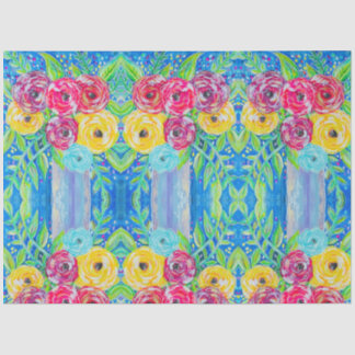 Bright Florals Mirrored Seidenpapier