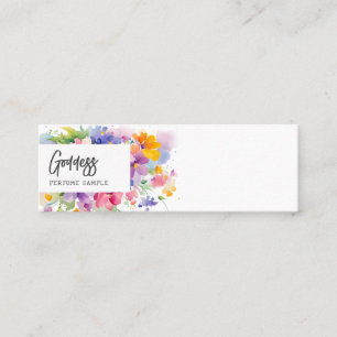 Bright Florals Perfume Tester Mini Visitenkarte