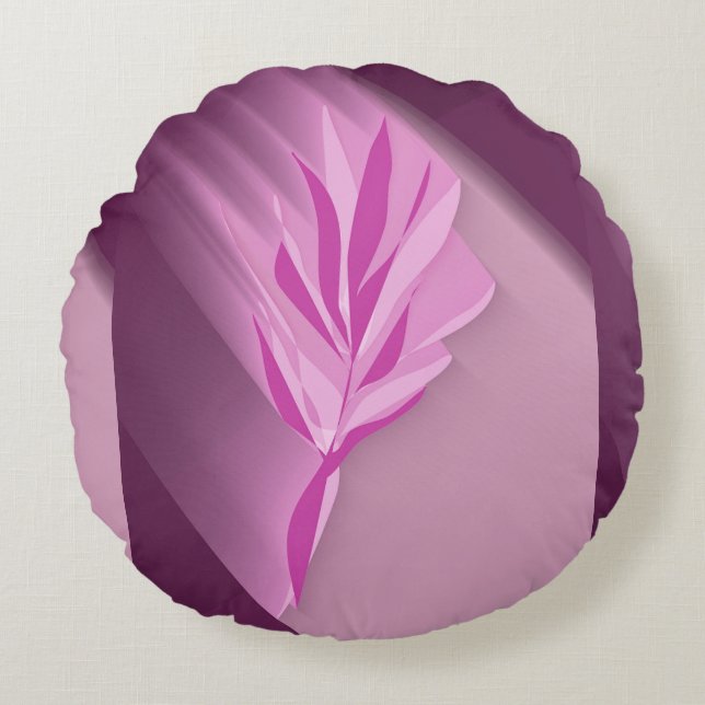 Bright flower. rundes kissen (Vorderseite)