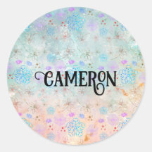 Bright flowers and colorful rainbow stars