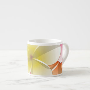 Bright Frangipani/ Plumeria flowers Espressotasse