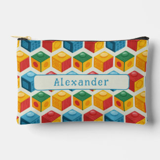 Bright Fun Customizable Building Block Print Zubehörtasche