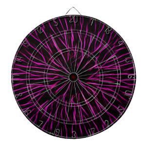 Bright Funky Hot Pink Firecracker Abstrakt Dartscheibe