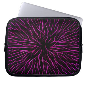 Bright Funky Hot Pink Firecracker Abstrakt Laptopschutzhülle