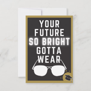 Bright Future Funny Abschluss Card Dankeskarte