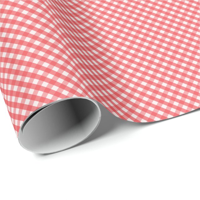 Bright Gingham Geschenkpapier (Rolleneckpunkt)