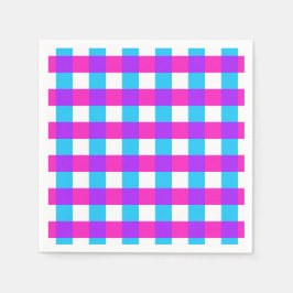 Bright Gingham Napkins Serviette