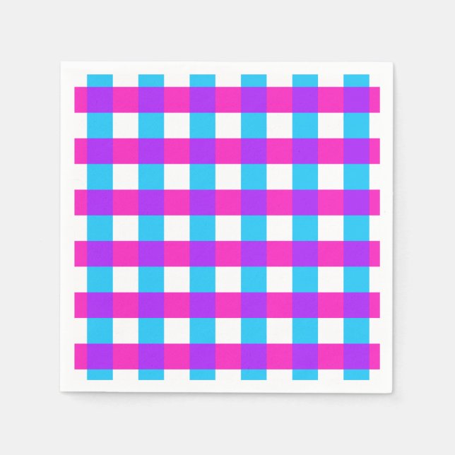 Bright Gingham Napkins Serviette (Vorderseite)