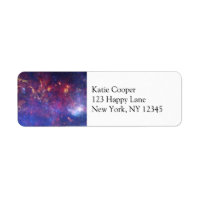 Bright Glowing Galaxy in Outer Space
