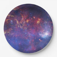 Bright Glowing Galaxy in Outer Space