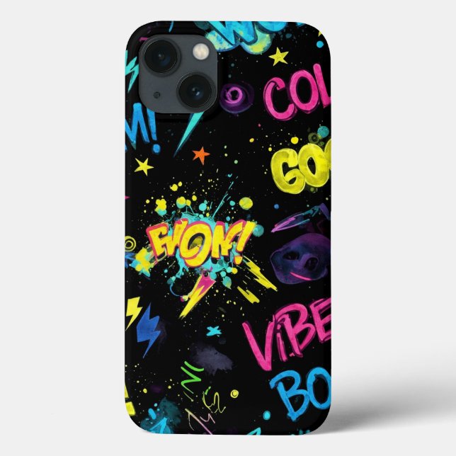 Bright Graffiti von Natasha Us Case-Mate iPhone Hülle (Rückseite)