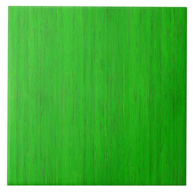 Bright Green Bamboo Holz Grain Look Fliese (Vorderseite)