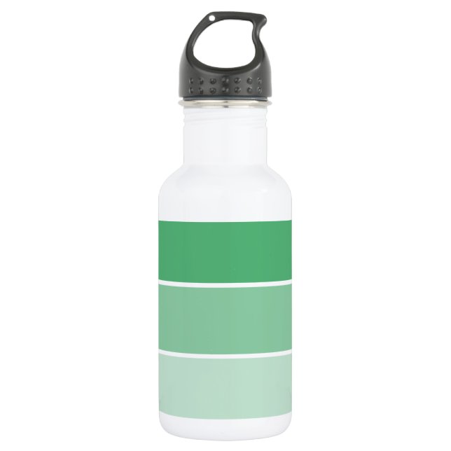 Bright Green Paint Samples Edelstahlflasche (Vorderseite)