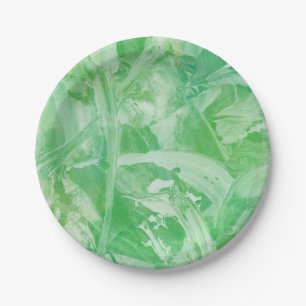 Bright Green texturiert Pappteller