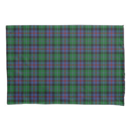 Bright Green und Blue Scottish Kariert Pattern Kissenbezug