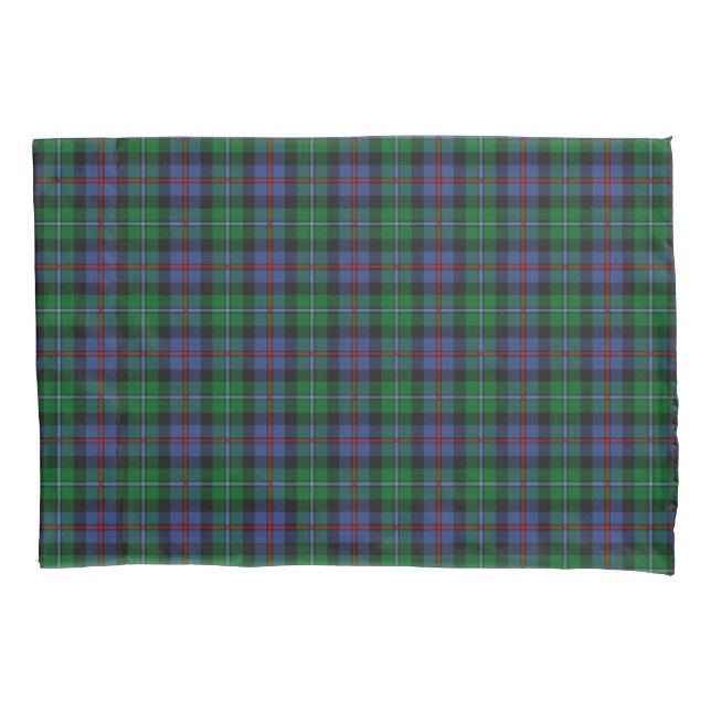 Bright Green und Blue Scottish Kariert Pattern Kissenbezug (Vorderseite)