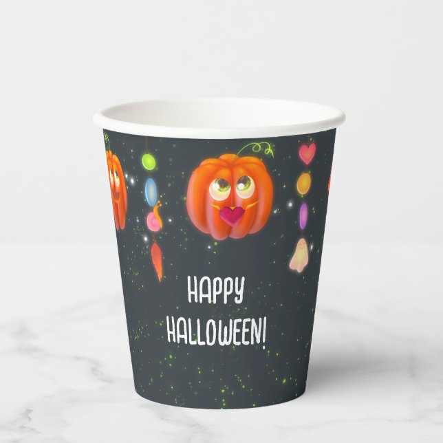 Bright Halloween Party Paper cup Pappbecher (Vorderseite)