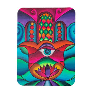 Bright Hamsa Magnet