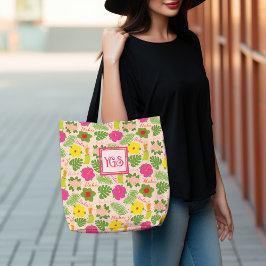 Bright Hawaiian Hula Monogram Art