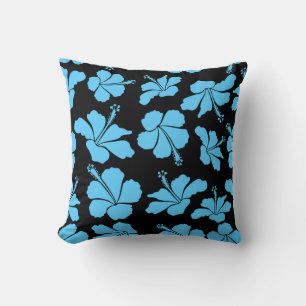 Bright hawaiian seamless pattern with tropical hib kissen