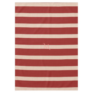 Bright Herbst Herbst Broad Burgundy Red Stripes Tischdecke
