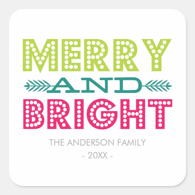 BRIGHT HOLIDAY | HOLIDAY STICKERS (Vorderseite)