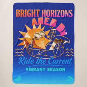 Bright Horizons Ride The Current Sommer-Typografie Sherpadecke