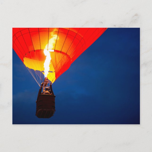 Bright Hot Air Ballon Flame Postkarte (Vorderseite)