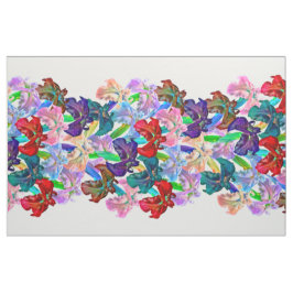 Bright Iris Large Panel Stoff