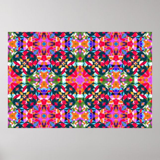Bright Jolly farbenfrohe Dopamin Decke Wall Poster (Vorne)