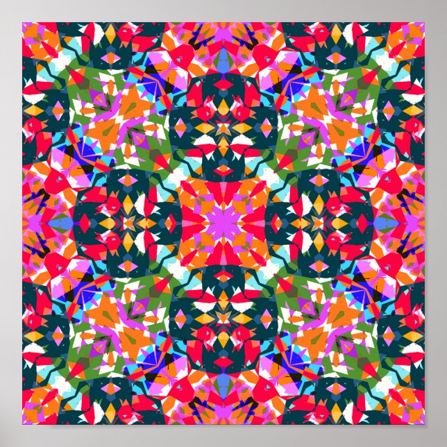 Bright Jolly farbenfrohe Dopamin Decke Wall Poster (Vorne)