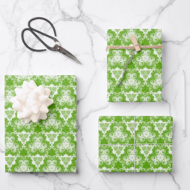 Bright Jolly Green Geschenkpapier Set (Vorderseite)