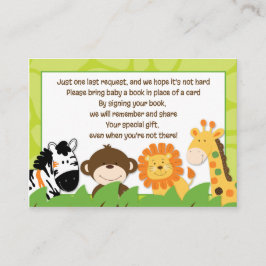Bright Jungle Safari Buchanfragen Cards Begleitkarte