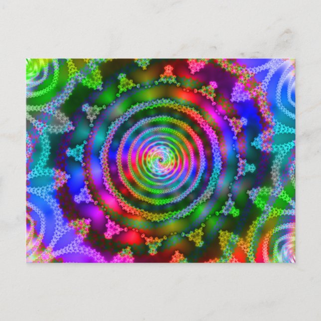 Bright Kaleidoskop Postkarte (Vorderseite)