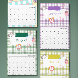 Bright Kawaii Kitty Art Calendar Kalender