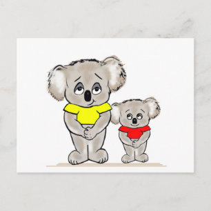 Bright Koalas Postkarte