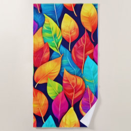 Bright Leaf Artwork Strandtuch