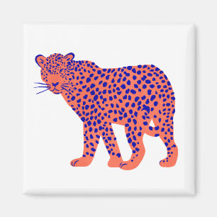 Bright Leopard Magnet