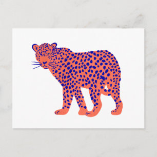 Bright Leopard Postkarte