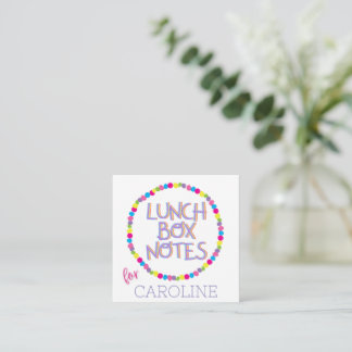 Bright Lunchbox Notes Begleitkarte