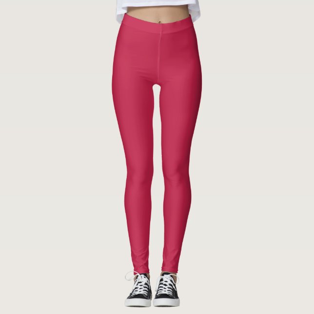Bright Maroon Leggings (Vorderseite)